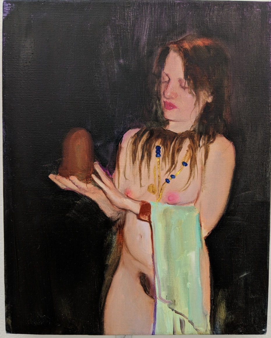 Jenna Gribbon, Watching Tatiana Get Weird In Her Studio, 2018