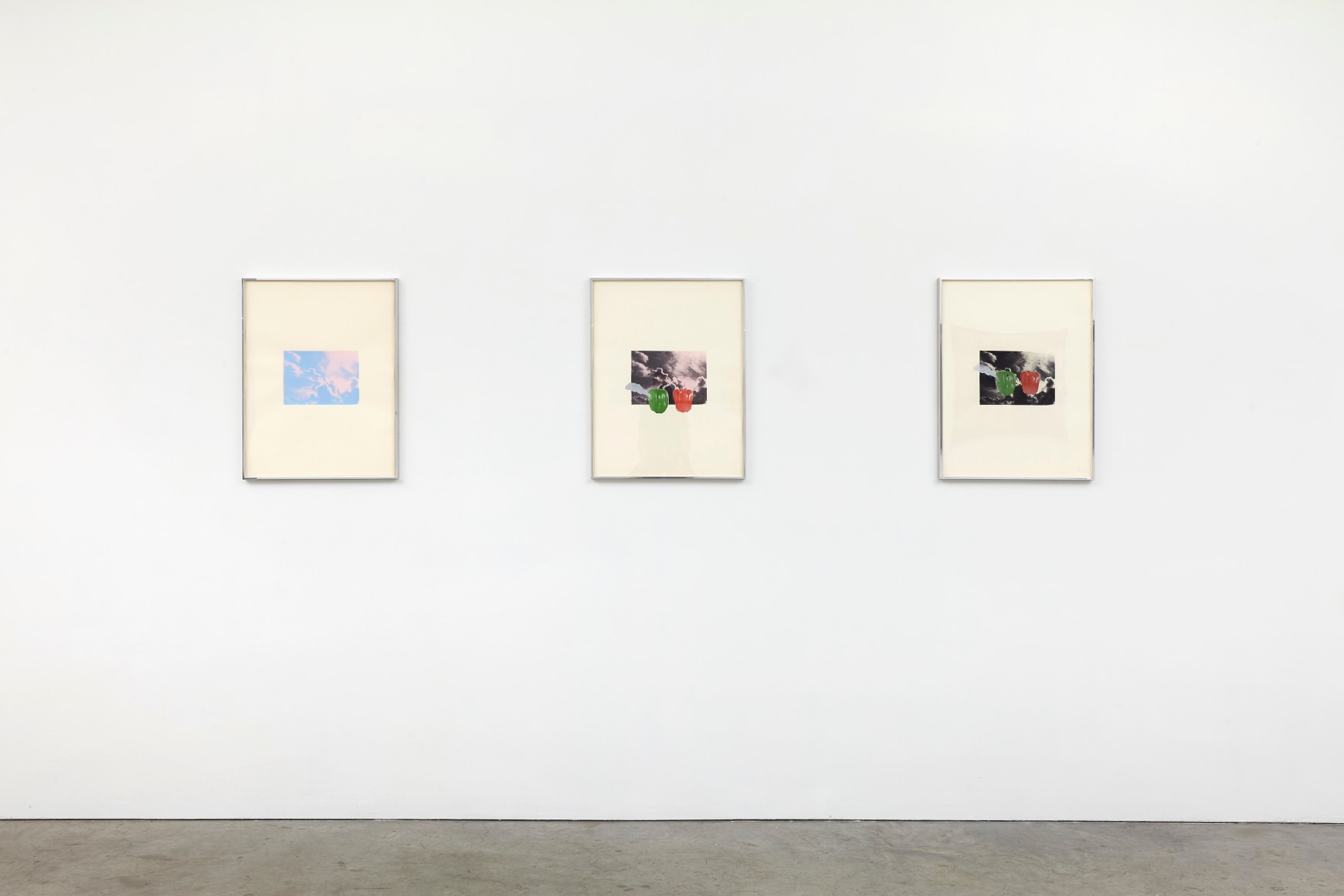 Great American Pepper (Clouds), Great American Pepper, and&nbsp;Ecology I, Serigraph; triptych