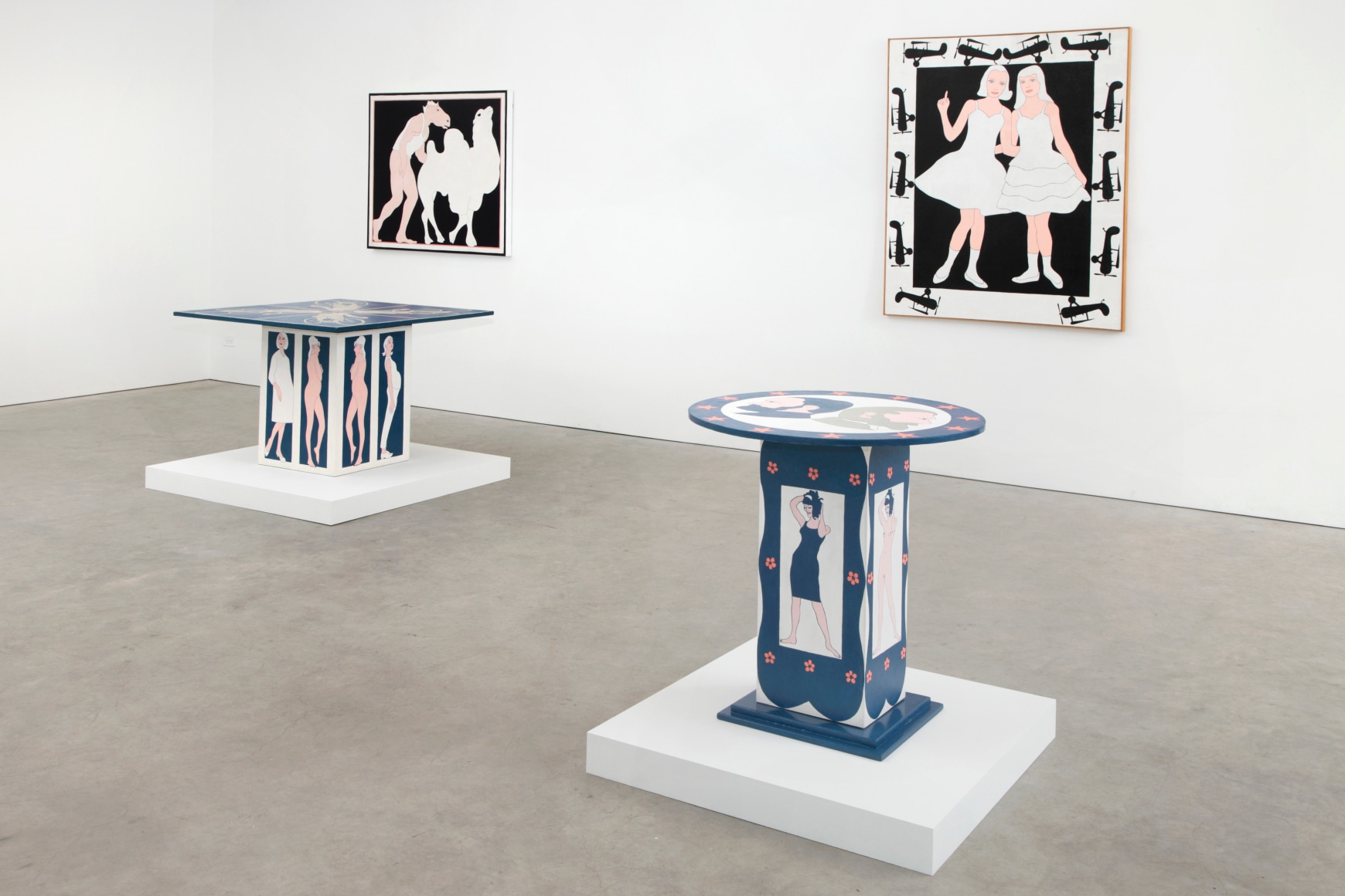 Installation view with The Aviator&#039;s Daughters (Collection of John Wesley Foundation)