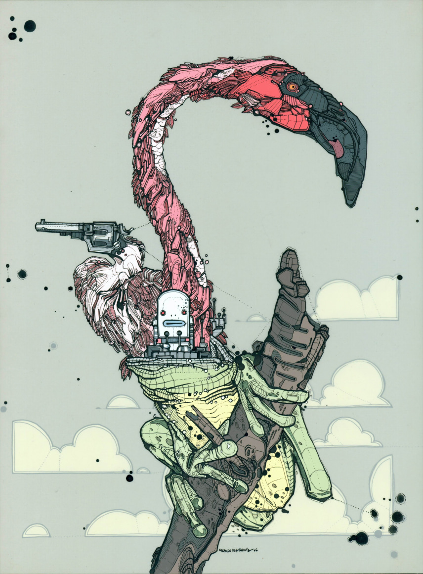 Nicholas Di Genova, Bi-Necked Amphibious Climber (Piloted by Member of the Series 7 Militia)