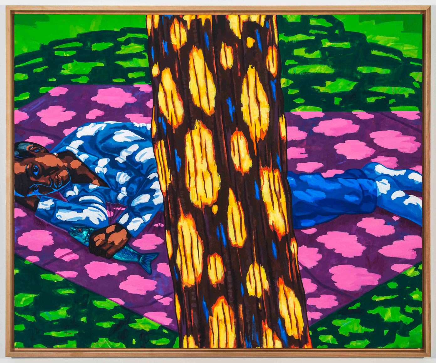 LAMAR PETERSON A Young Man with a Fish (Version 2), 2016