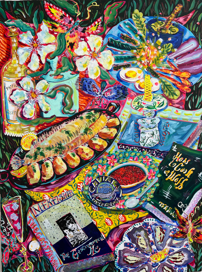 Kate&nbsp;Pincus-Whitney, The Gods are in the Kitchen: The Gastronomical WE (for MFK), 2022