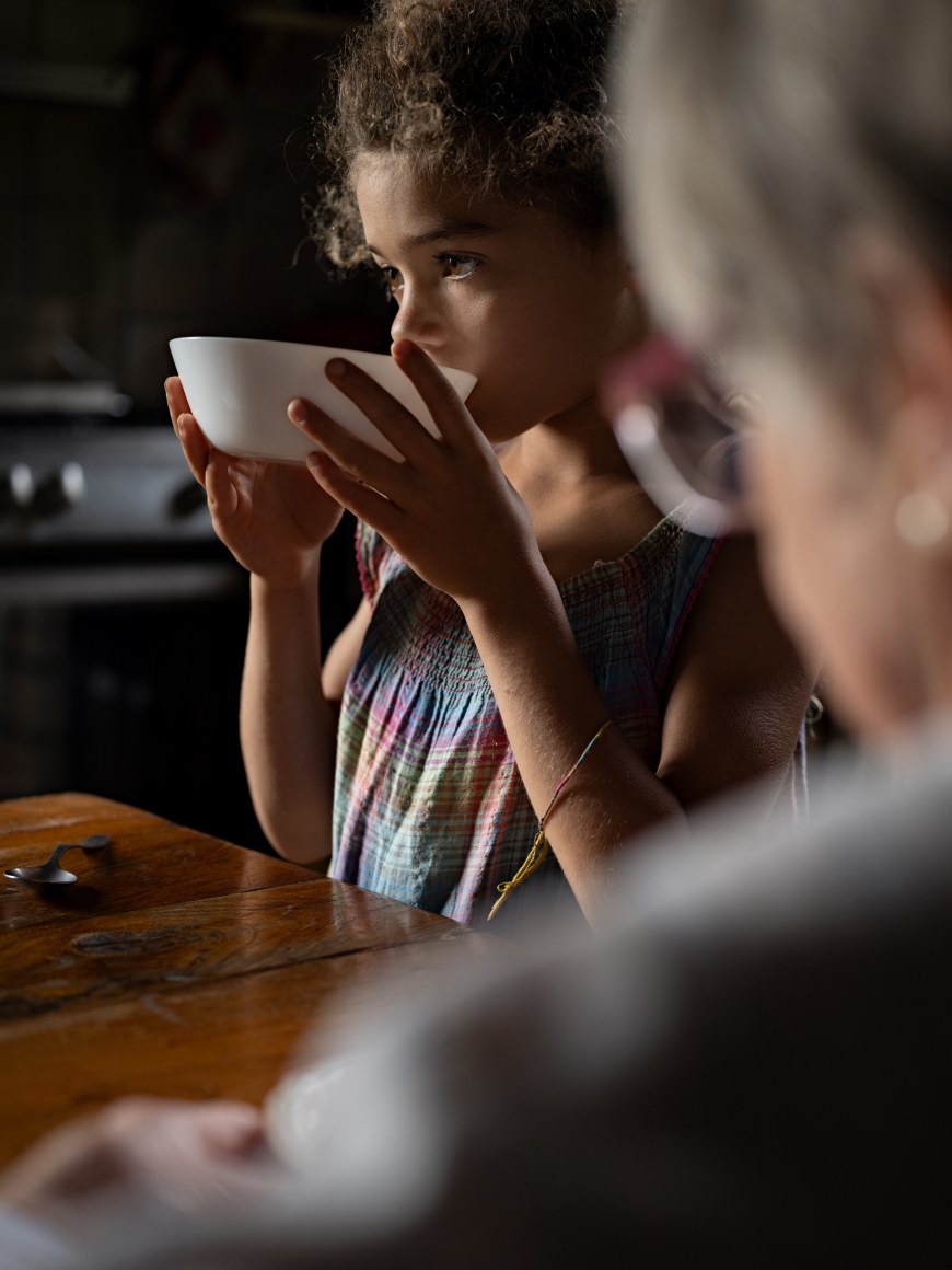 Lucas Foglia, Sara Eating Breakfast, Italy, 2021