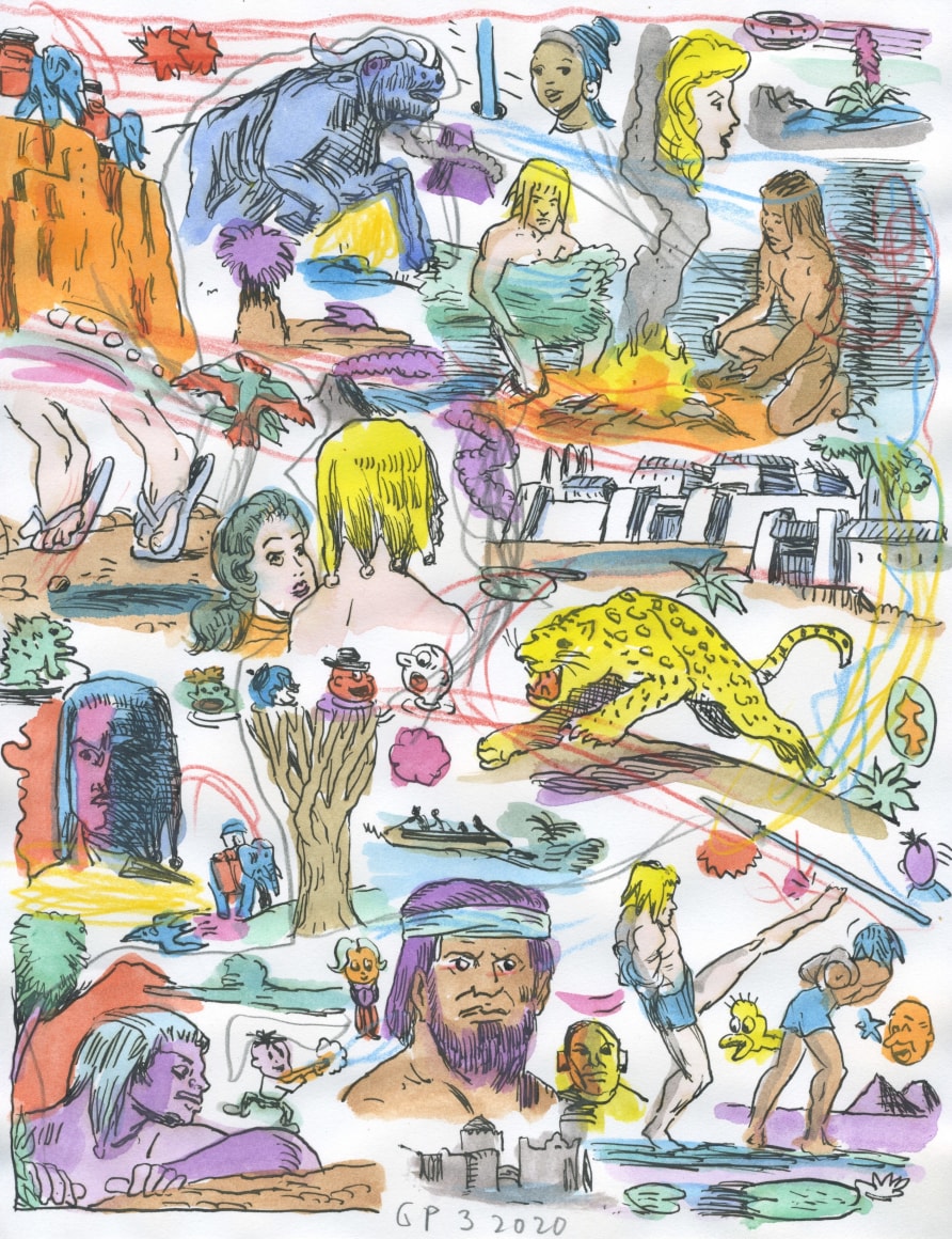 Gary Panter, Leopard-41, 2020