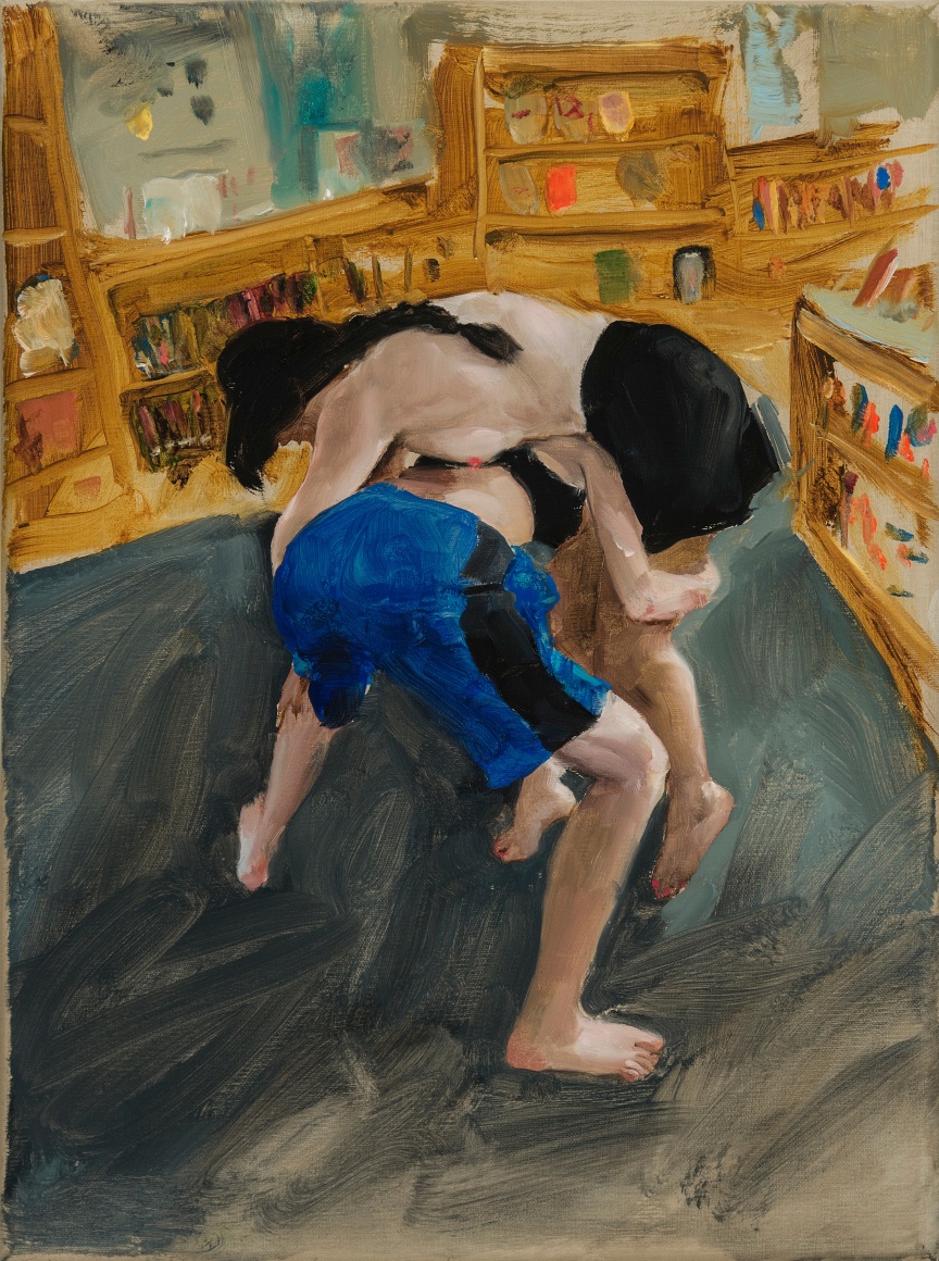 Jenna Gribbon, School library wrestlers, 2019