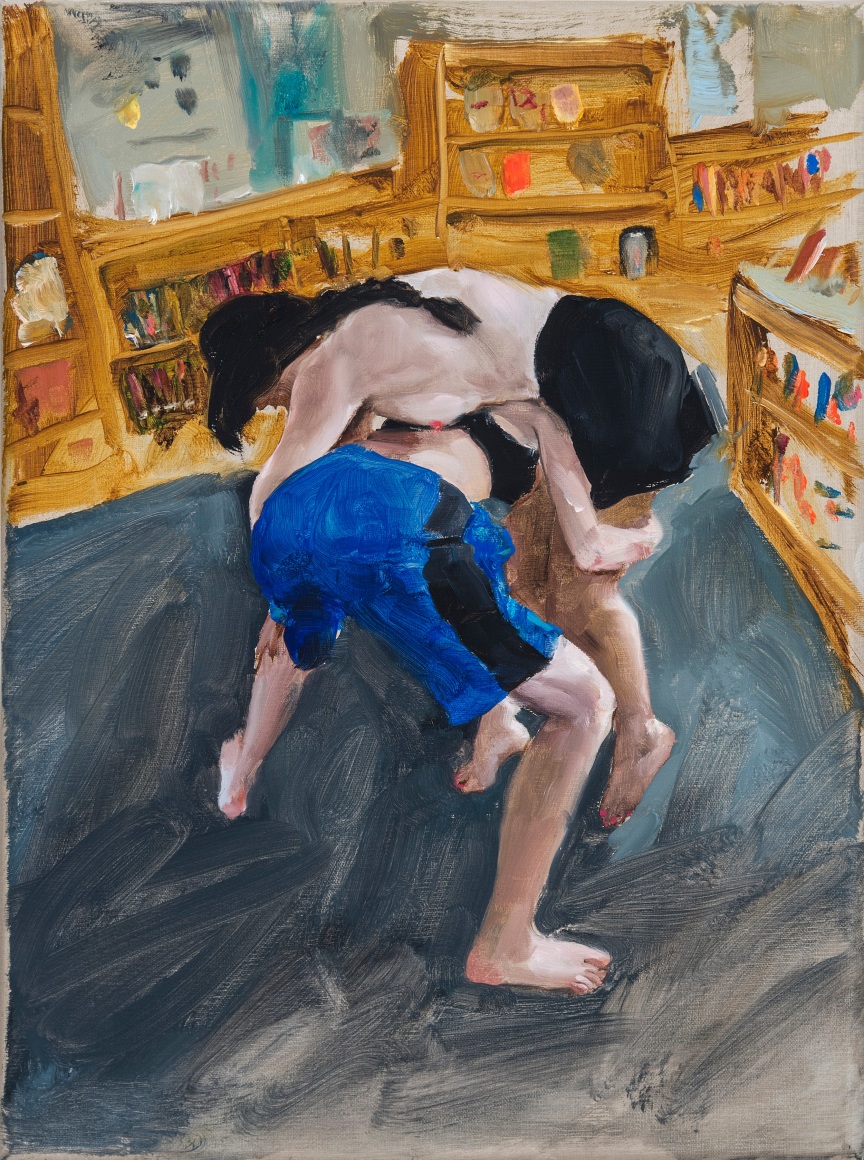 Jenna Gribbon, School library wrestlers, 2019