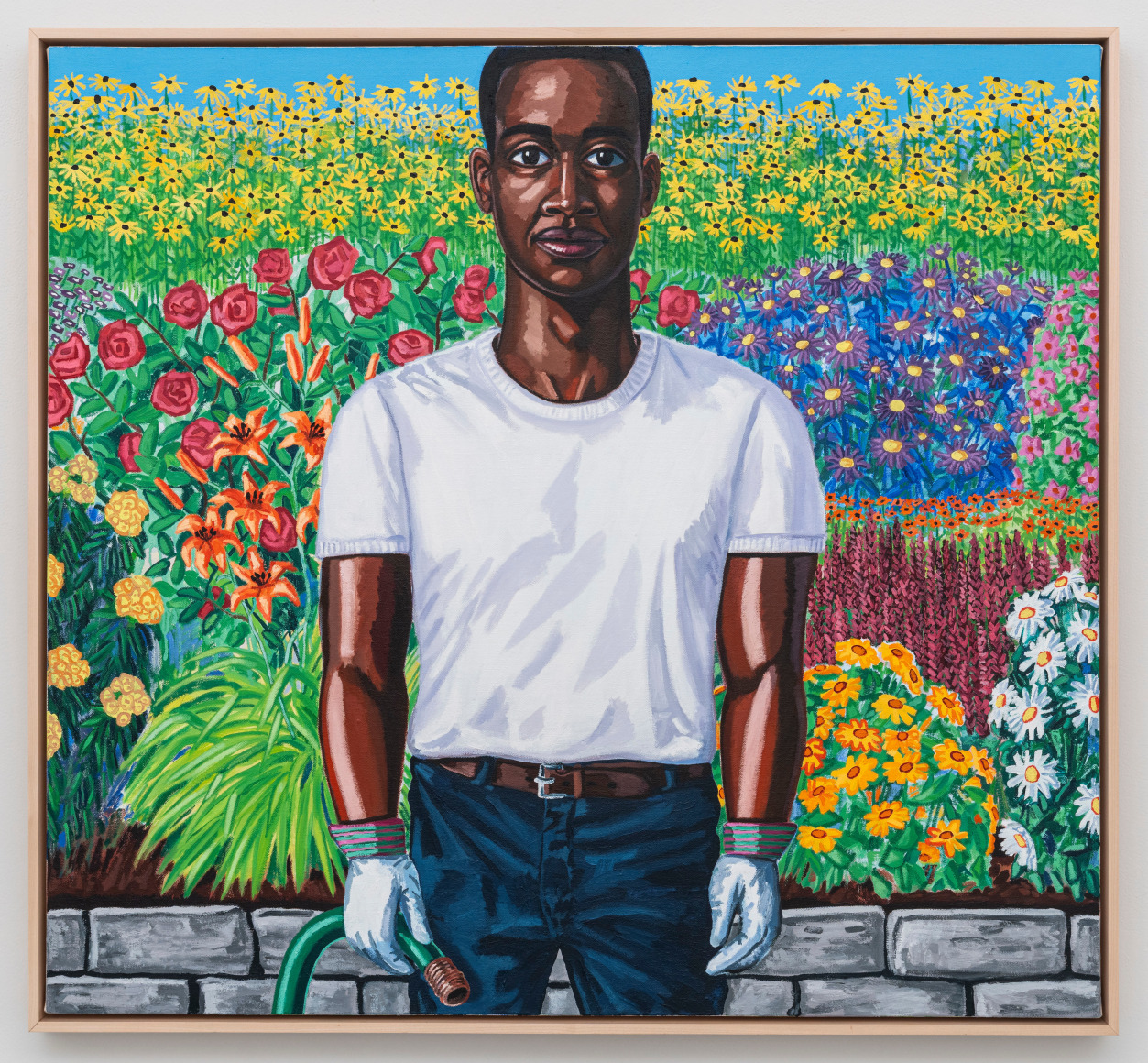 Lamar Peterson, A Man with a Garden Hose, 2024