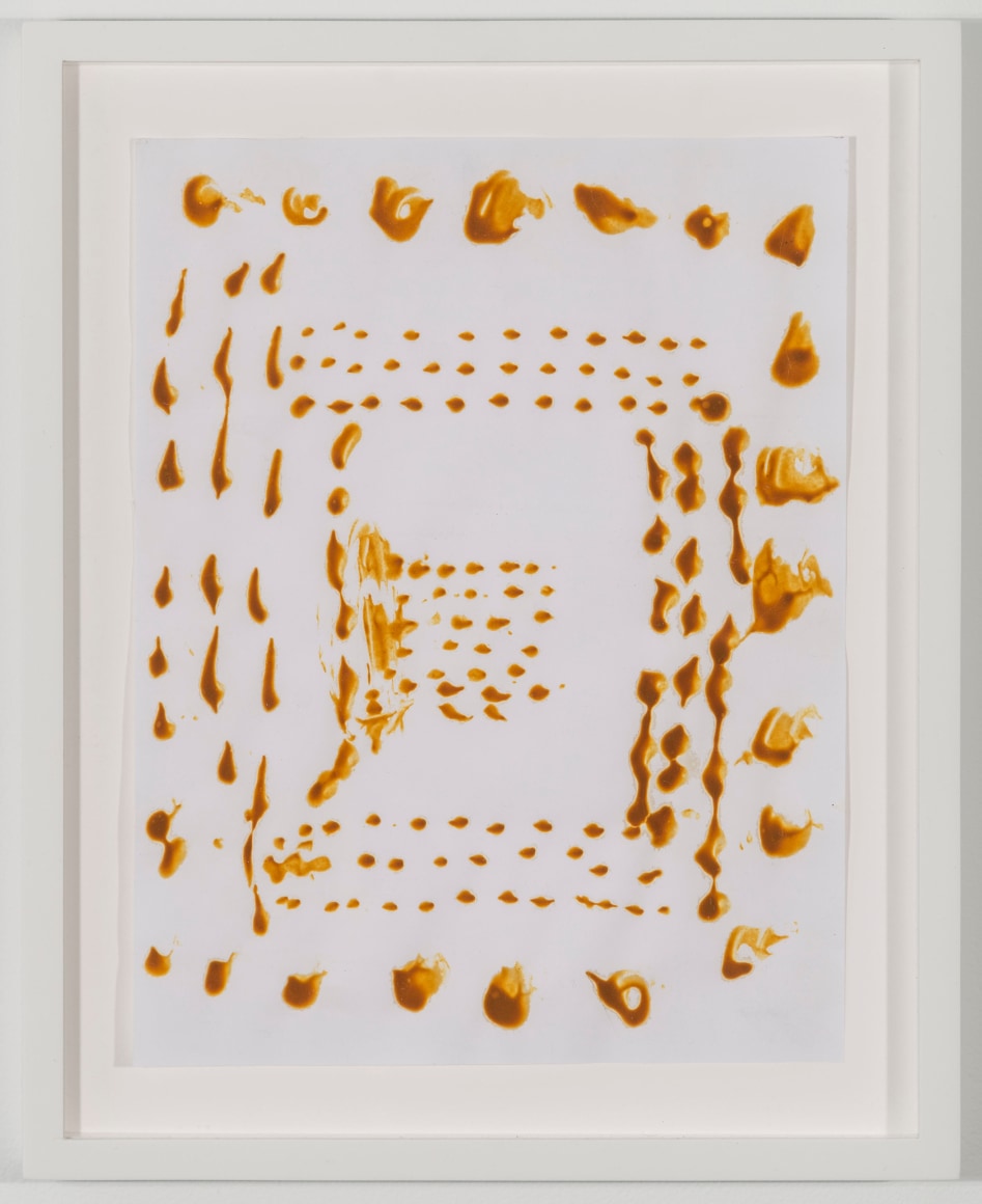 BRIAN BELOTT, Mustard Drawing (Dots),&nbsp;2015