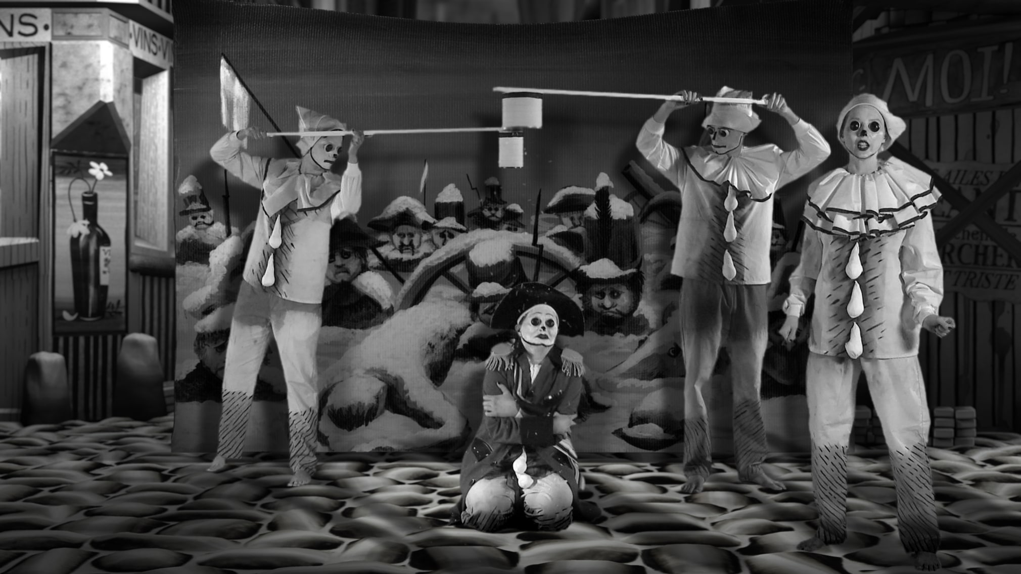 Mary Reid Kelley and Patrick Kelley, Film Still from&nbsp;The Syphilis of Sisyphus, 2011