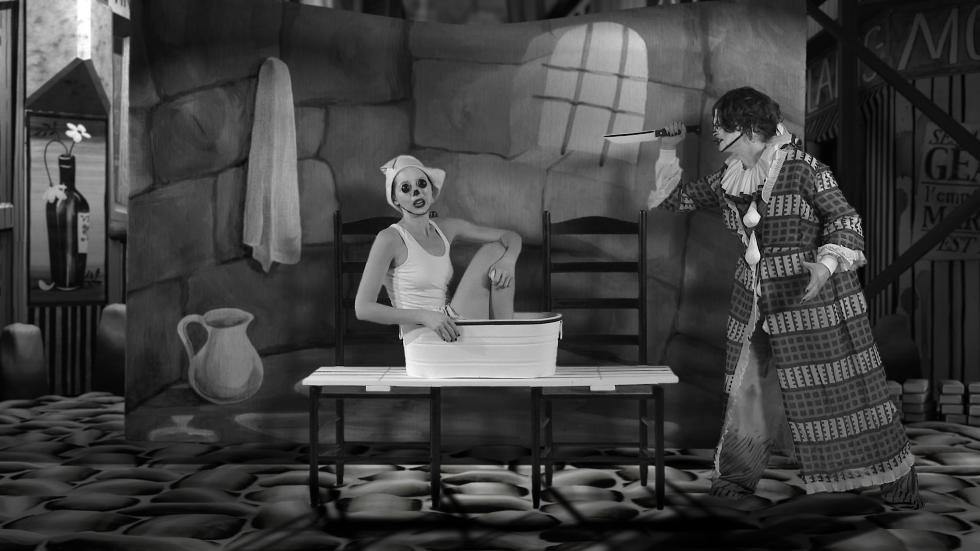 Mary Reid Kelley and Patrick Kelley, Film Still from&nbsp;The Syphilis of Sisyphus, 2011