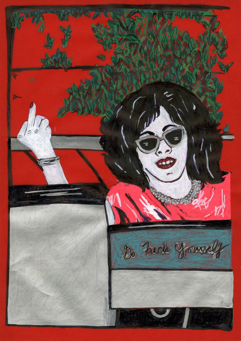 Kathe Burkhart, The Finger, 2009