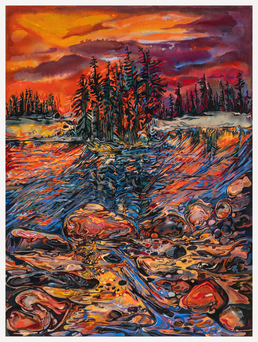 Maria Calandra, View of Weir Island at Dusk, 2022