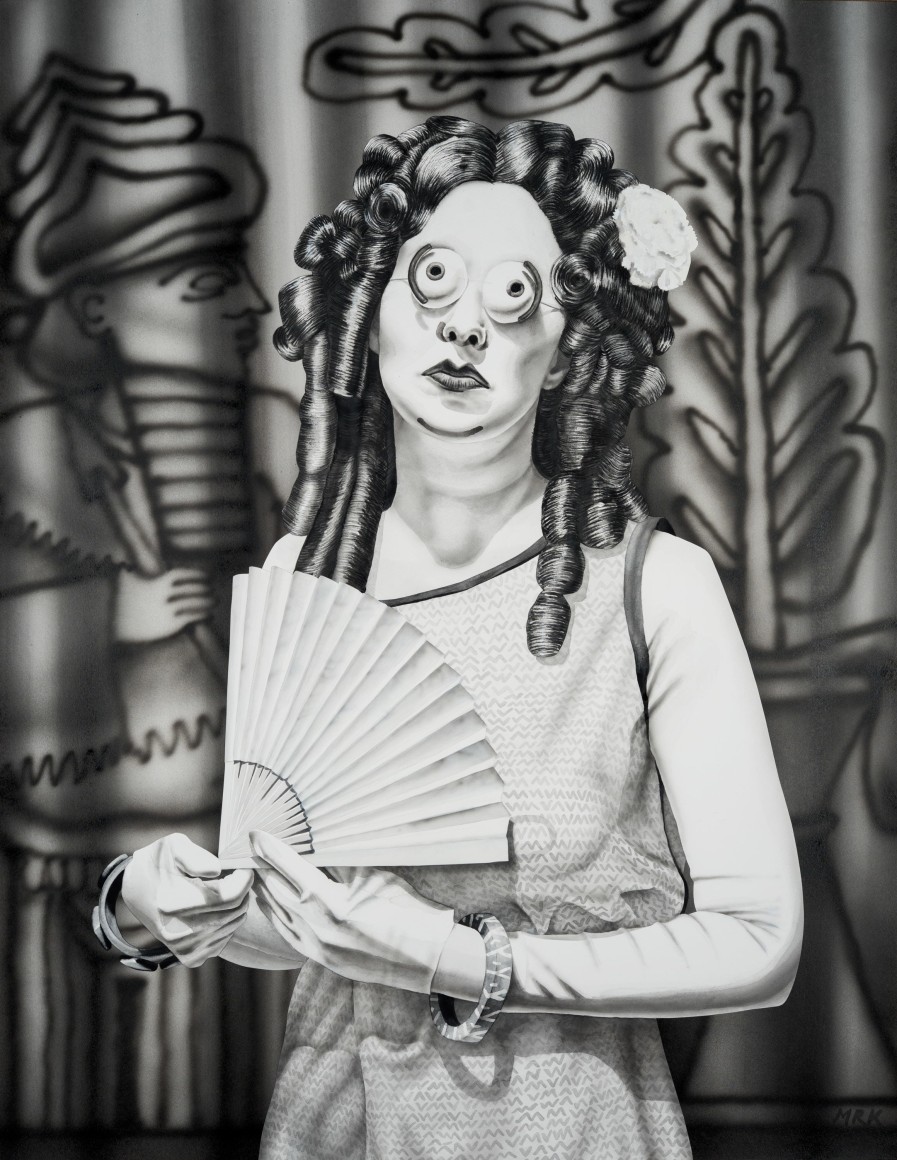 Mary Reid Kelley, Lady with a Fan, 2021