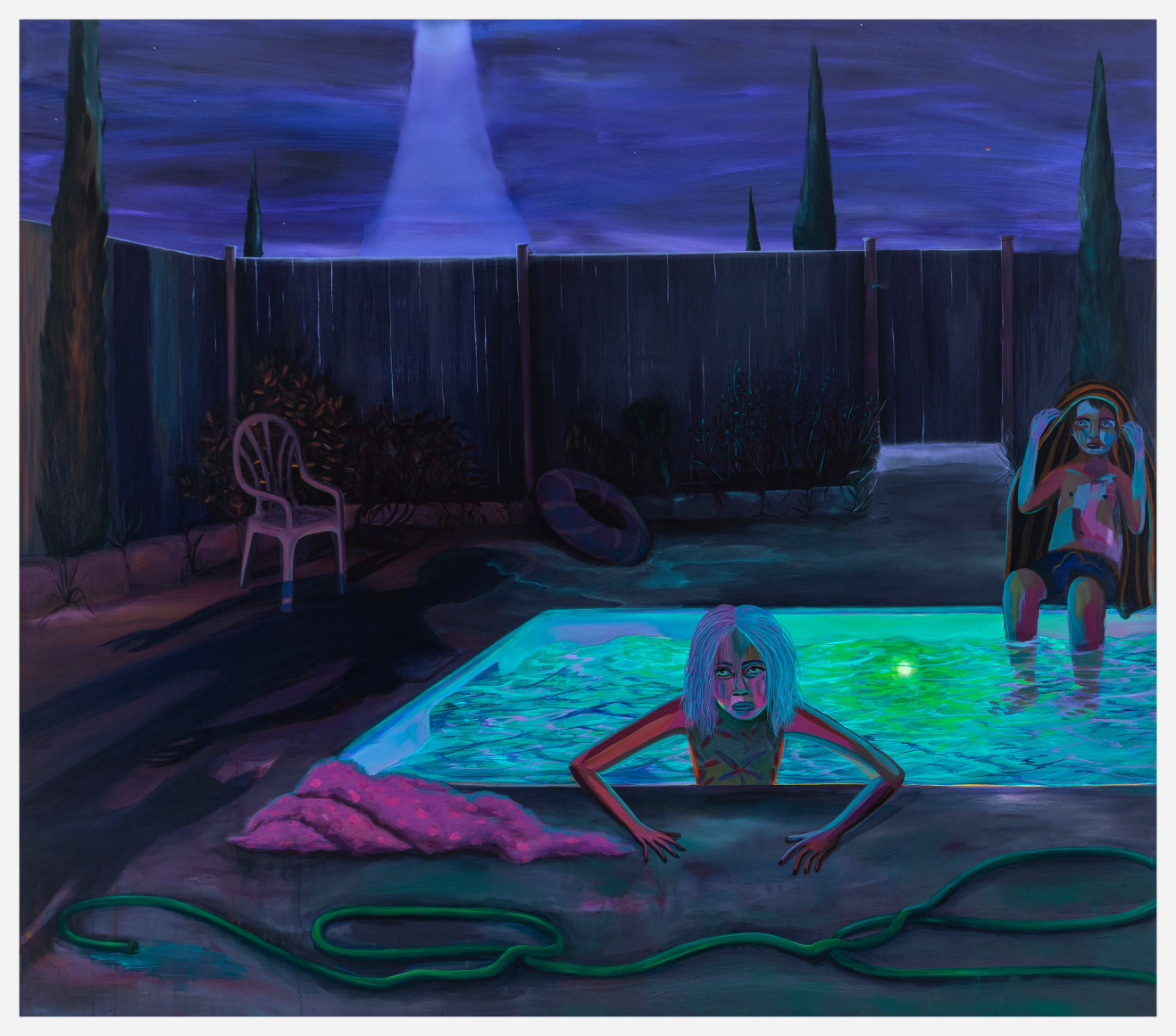 Danielle Roberts, Night Swim (Algae Pool), 2022