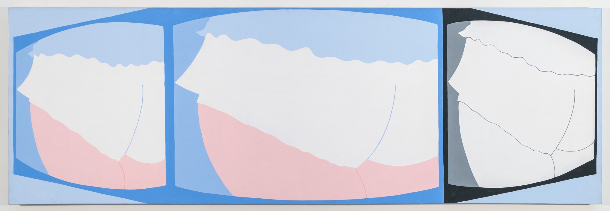 John Wesley, Untitled (Three TV Screens), 1978