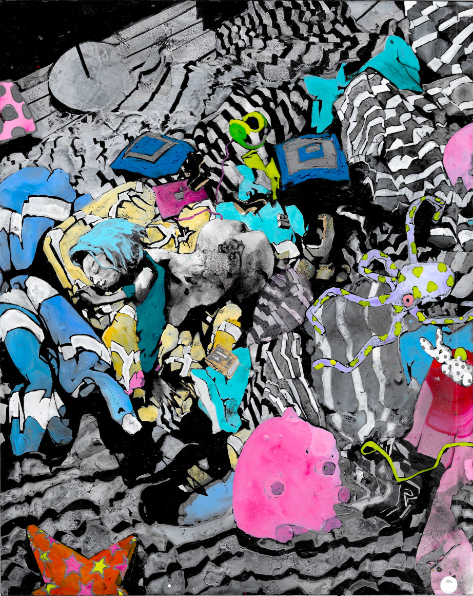 ZAK SMITH Michelle with Stripes, 2019