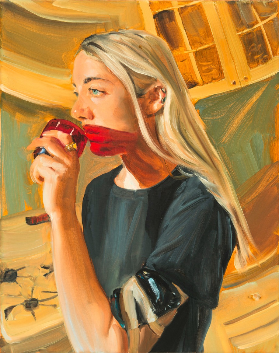 Jenna Gribbon, M with a Tattoo Bandage, 2020