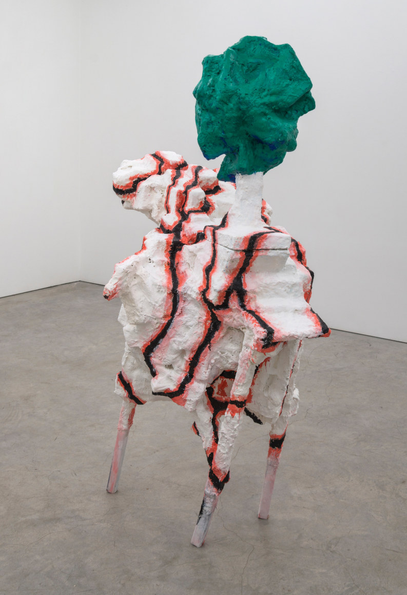 Horse and Rider, 2018, Painted plaster