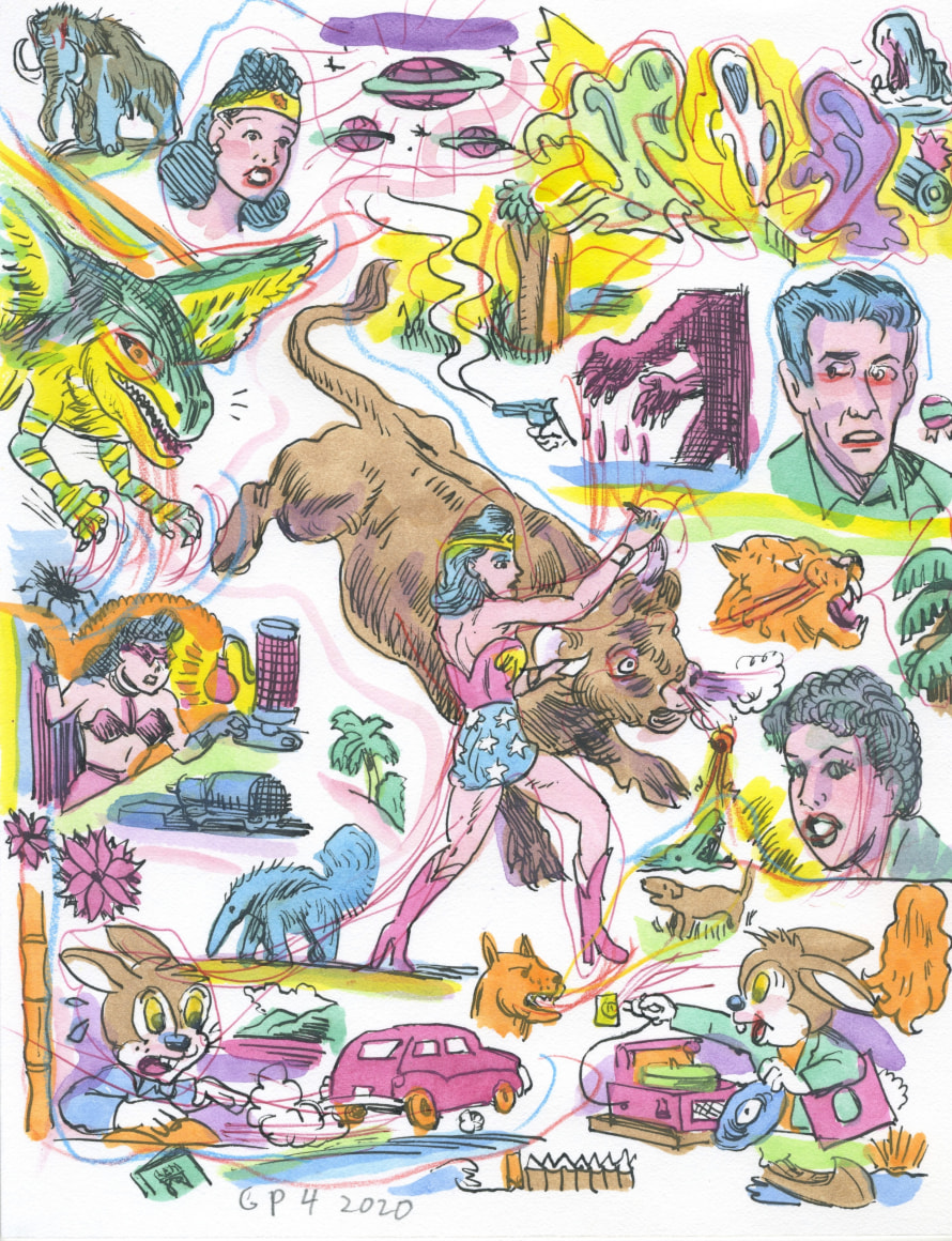 Gary Panter, Wonder Woman-58, 2020