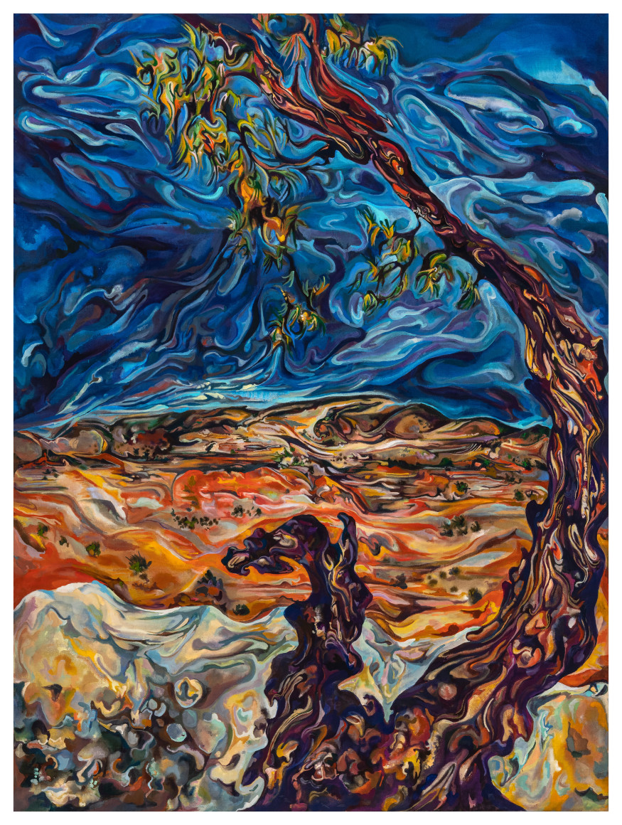 Maria&nbsp;Calandra, Leaning Old Juniper at Ghost Ranch, 2023