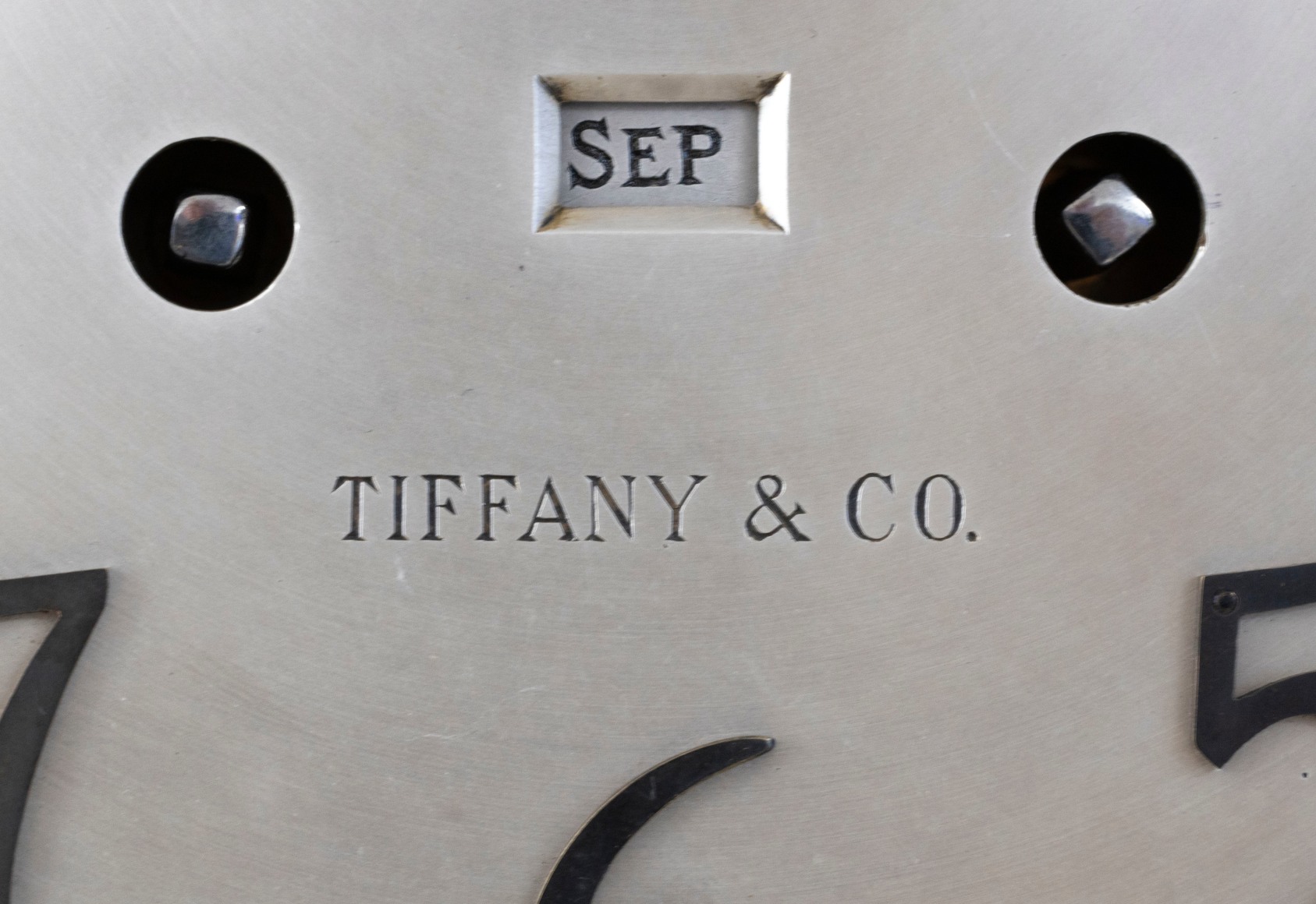 Rare Tiffany Makers Ship Strike Clock with Perpetual Calendar, Made for