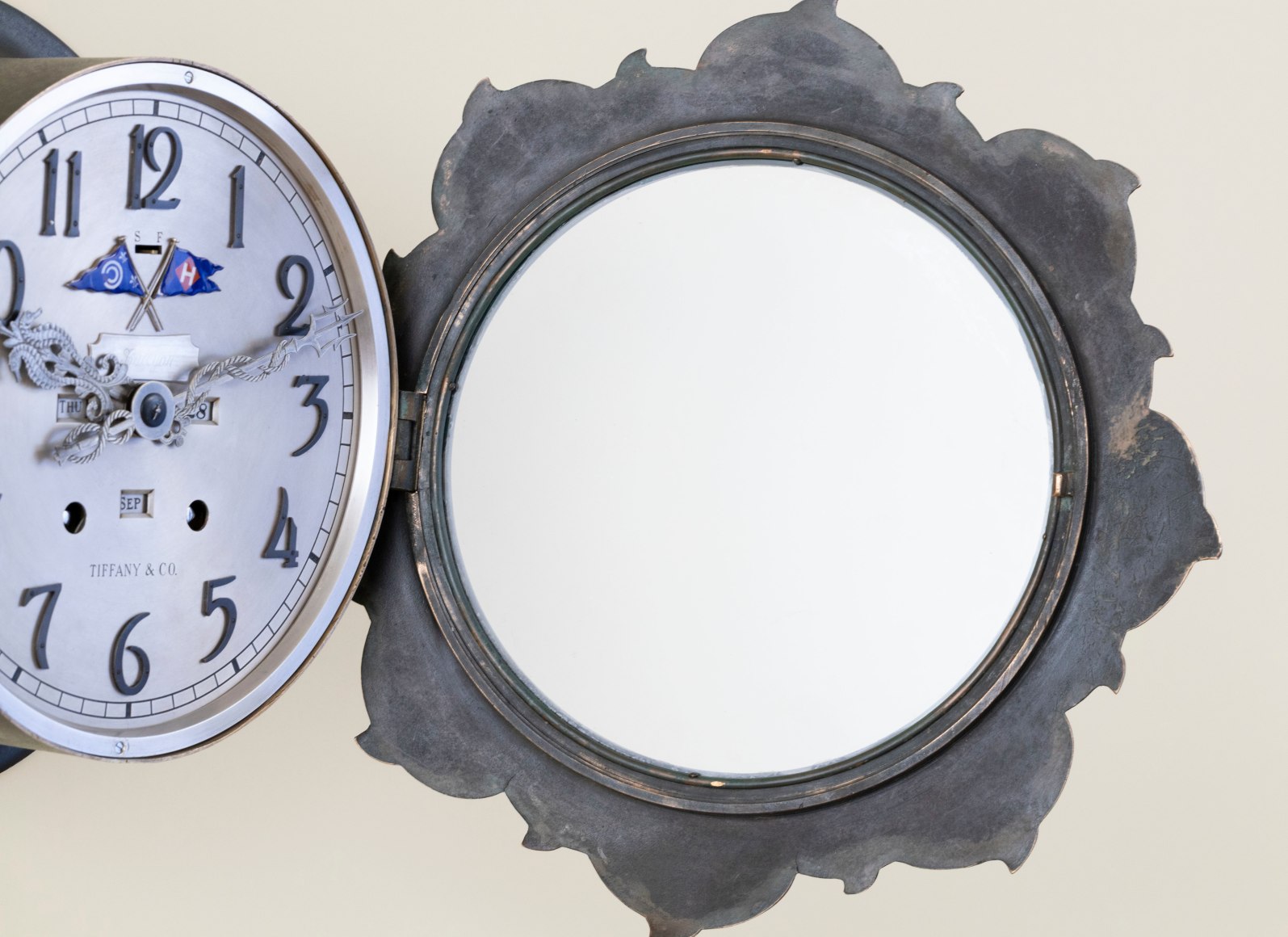 Rare Tiffany Makers Ship Strike Clock with Perpetual Calendar, Made for