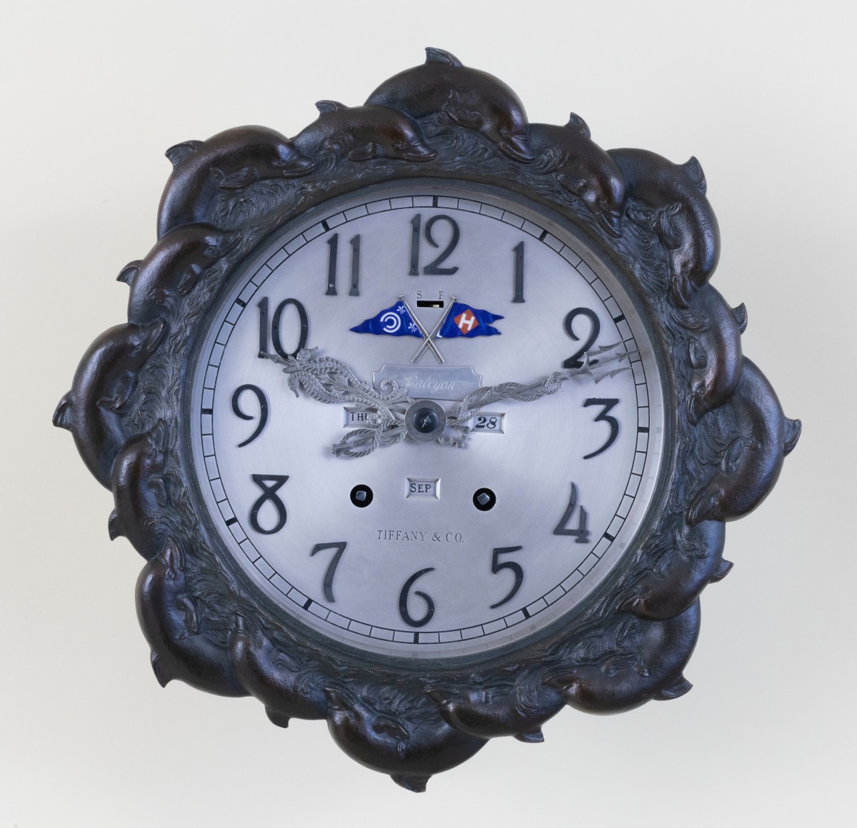 Rare Tiffany Makers Ship Strike Clock with Perpetual Calendar, Made for