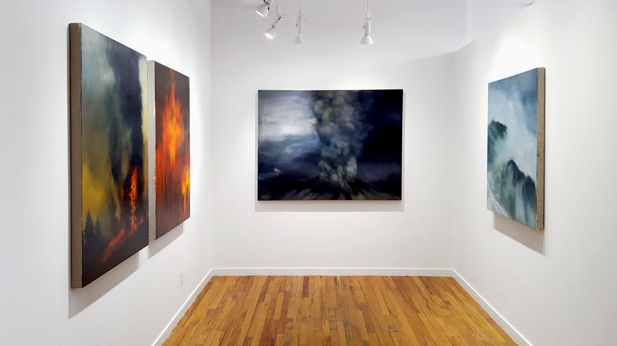 karen marston natural disasters paintings installation