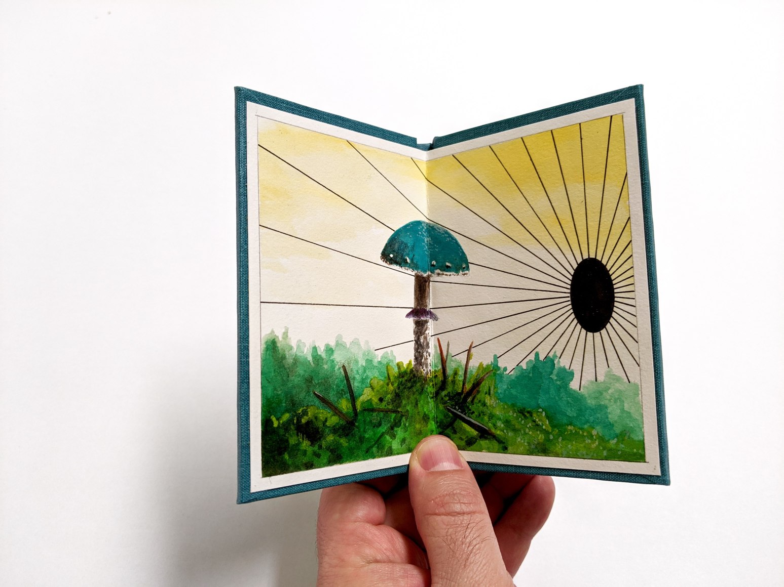 Jon Cowan painted book