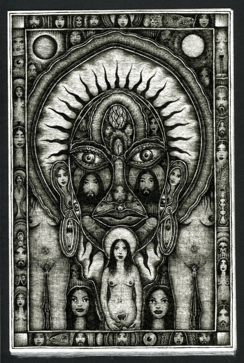 Huston Ripley Untitled (#10S3), 2010 Ink on Japanese paper 9 ½ x 6 ¼ in. / 24.1 x 15.9 cm.