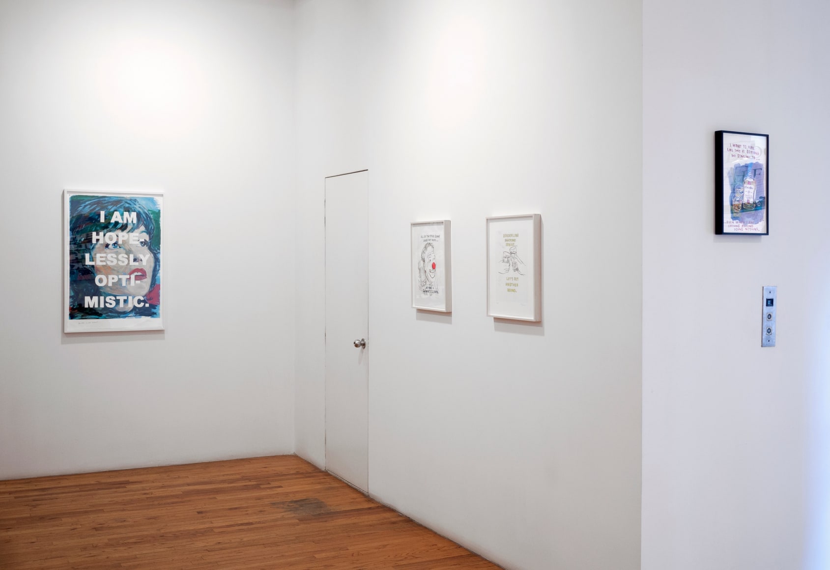 David Kramer prints and paintings installation