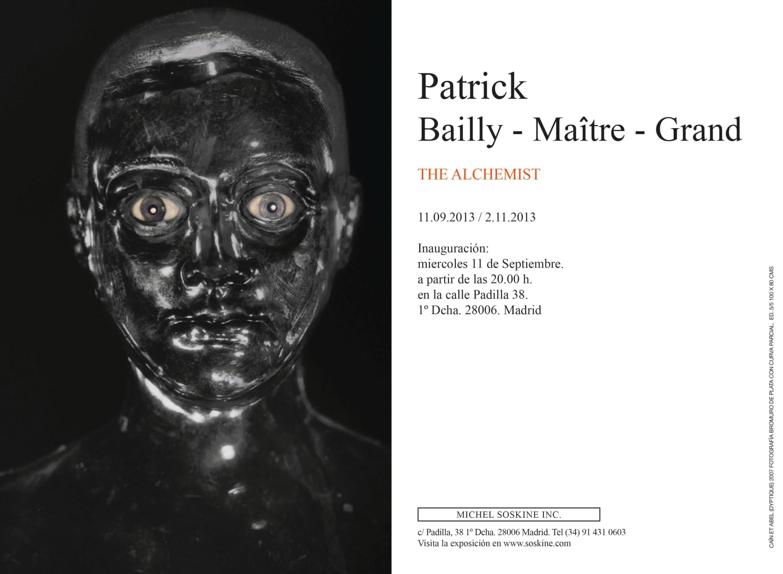Patrick Bailly-Maître-Grand, The Alchemist