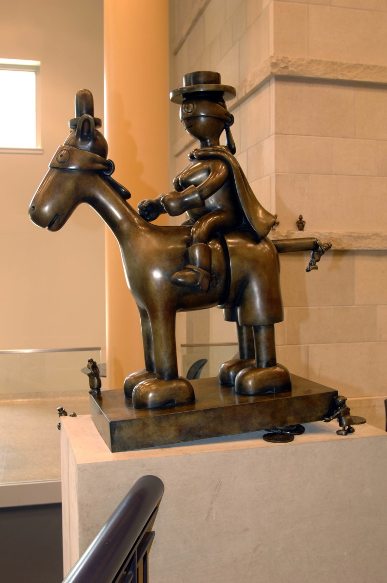 Horse and Rider,Texas Tech University, Student Union, Lubbock, TX