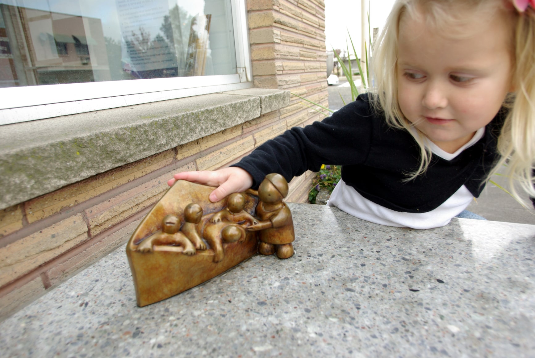 Wildlife Post Office (detail Woman with Envelop), 2010  Connell, WA