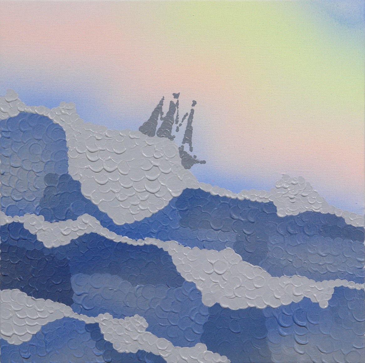 Our Men in Tahiti by Simon Zabell at Hg Contemporary art gallery