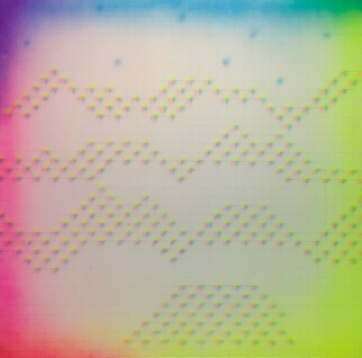 Of Cayons and Stars from Polynesian Triptych by Simon Zabell at Hg Contemporary in Madrid, an art gallery founded by Philippe Hoerle-Guggenheim