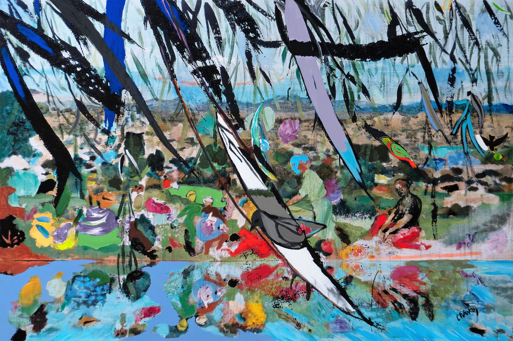 Canta el Sauce, Llora El Ave, no vista by Carlos Franco at Hg Contemporary