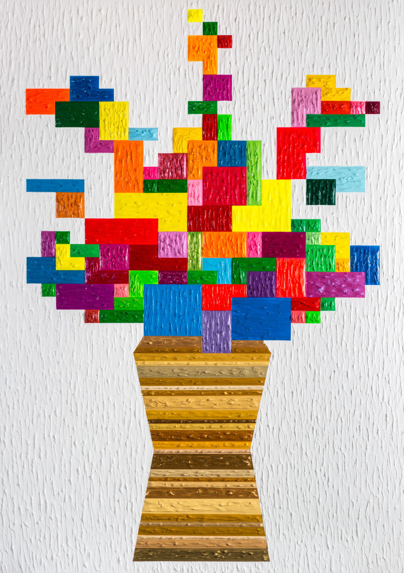 D flowers by Zhenya Xia at Hg Contemporary gallery