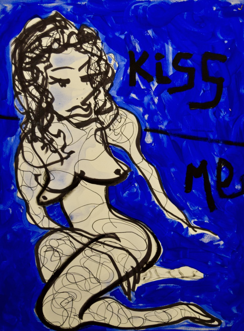 Muse in Ultramarine Blue, by Alejandro Sanz and Domingo Zapata at Hg Contemporary Art Gallery