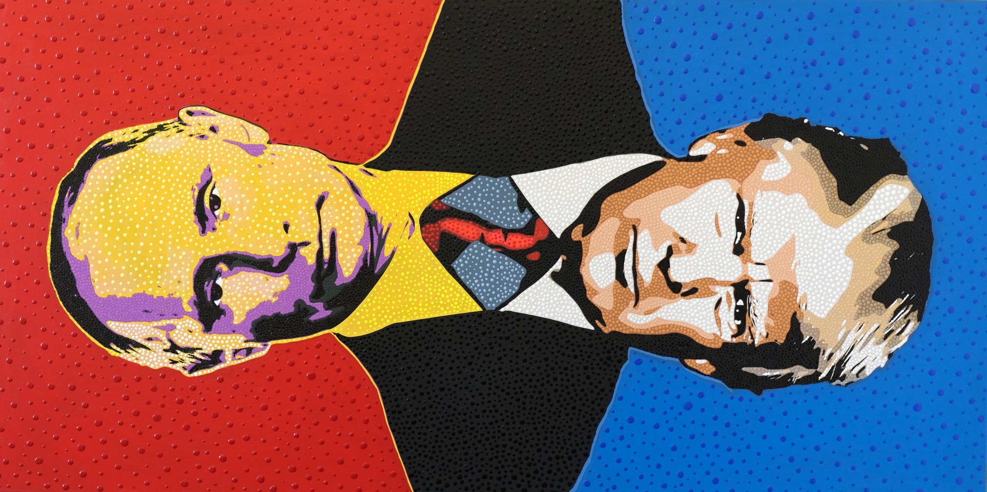 Putin and Trump duet by Philip Tsiaras at HG Contemporary founded by Philippe Hoerle-Guggenheim