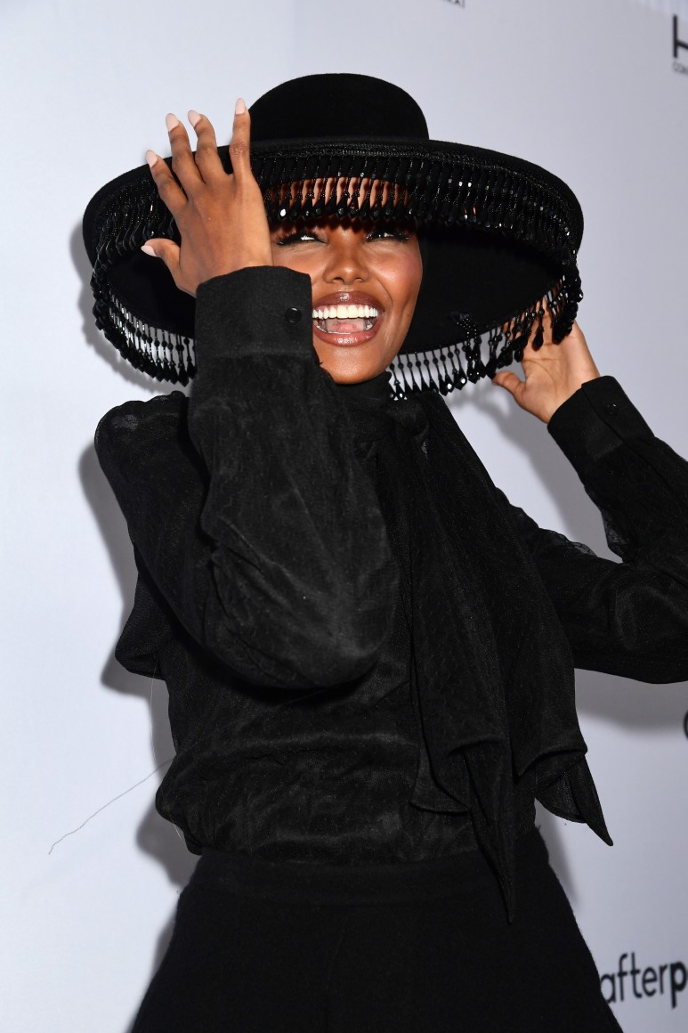 Halima Aden attends Hg Contemporary x Fmas