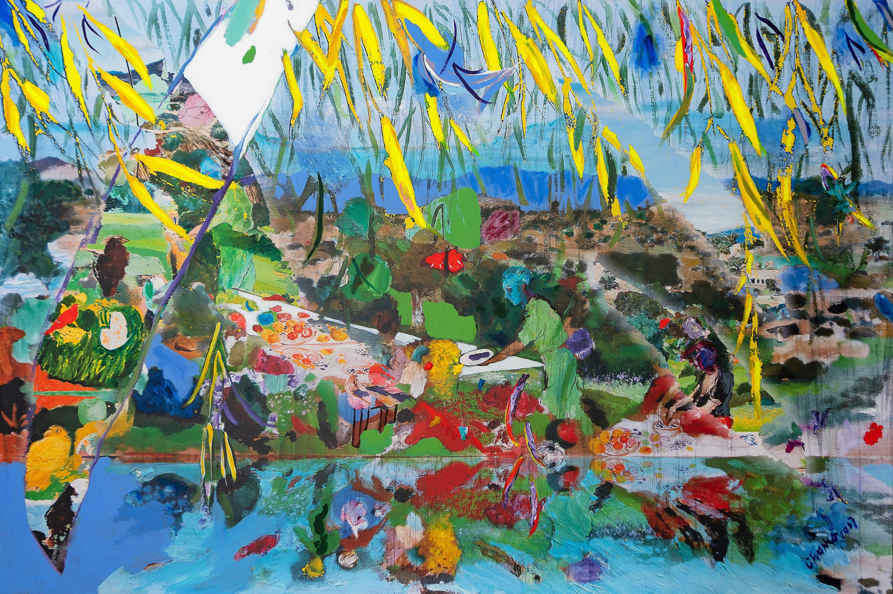 Sauces Amarillos Fuego de Otono by Carlos Franco at Hg Contemporary art gallery