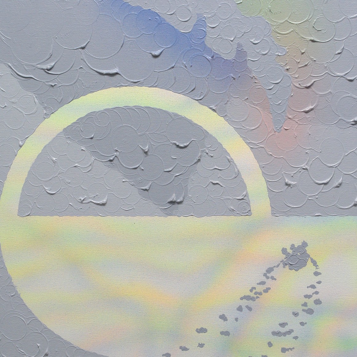 Our Men in Tahiti from Polynesian Triptych by Simon Zabel at Hg Contemporary in Madrid, an art gallery founded by Philippe Hoerle-Guggenheim