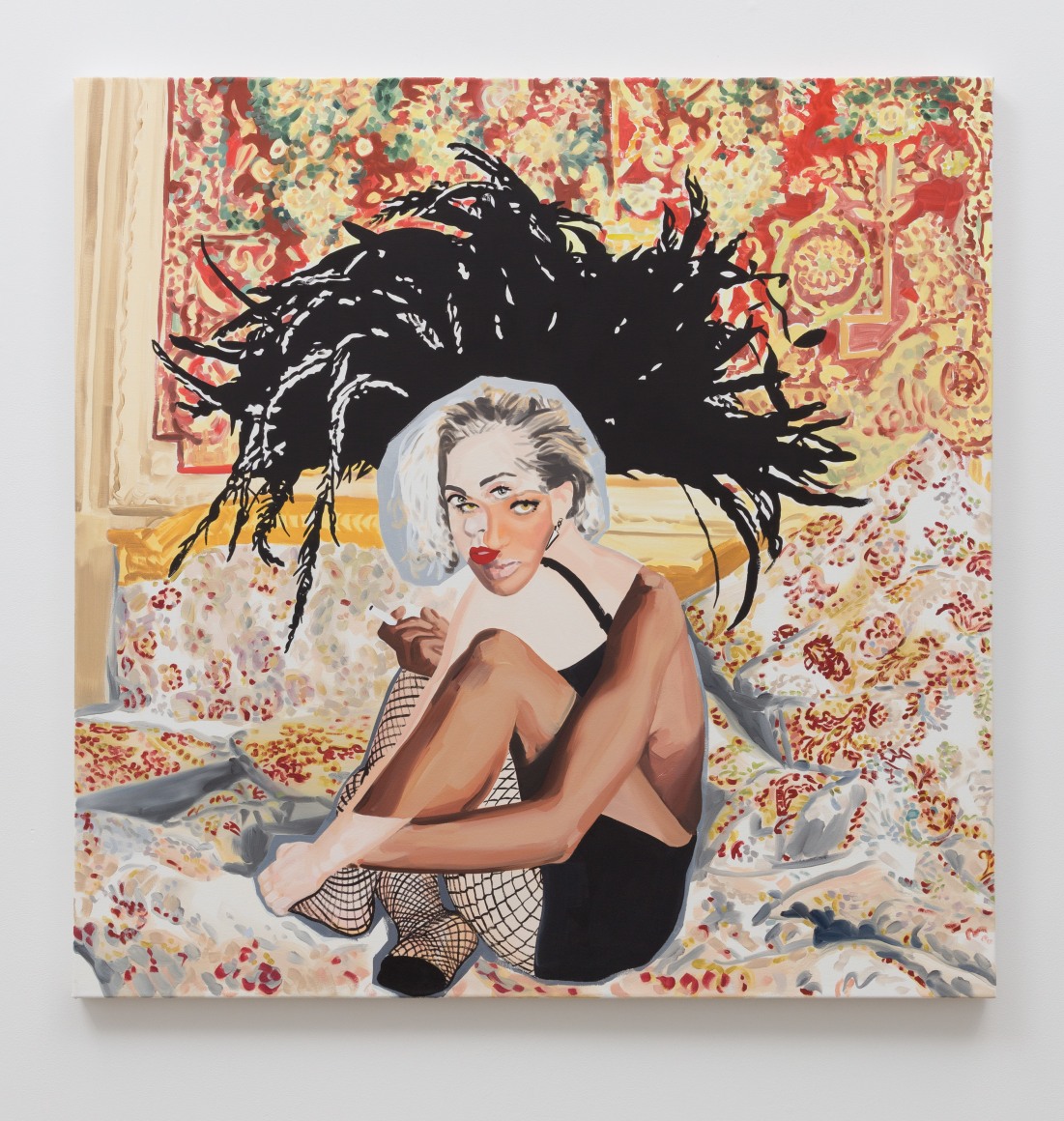 Christiane Lyons, Versace&#039;s Muse: Arrangement in Venetian Red and Golden Naples Yellow, 2018