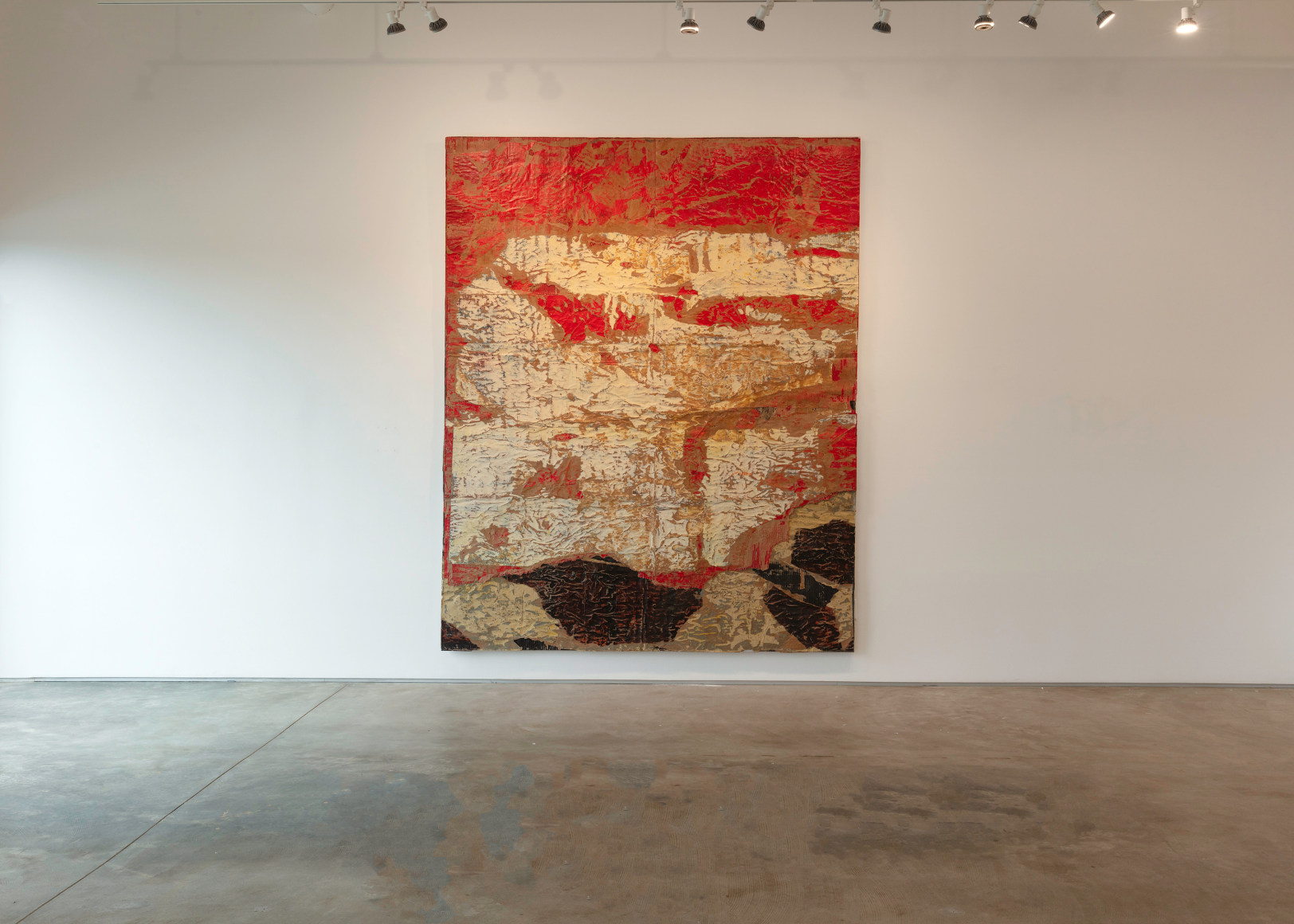 Installation view of Edgar Ramirez painting Mauritania
