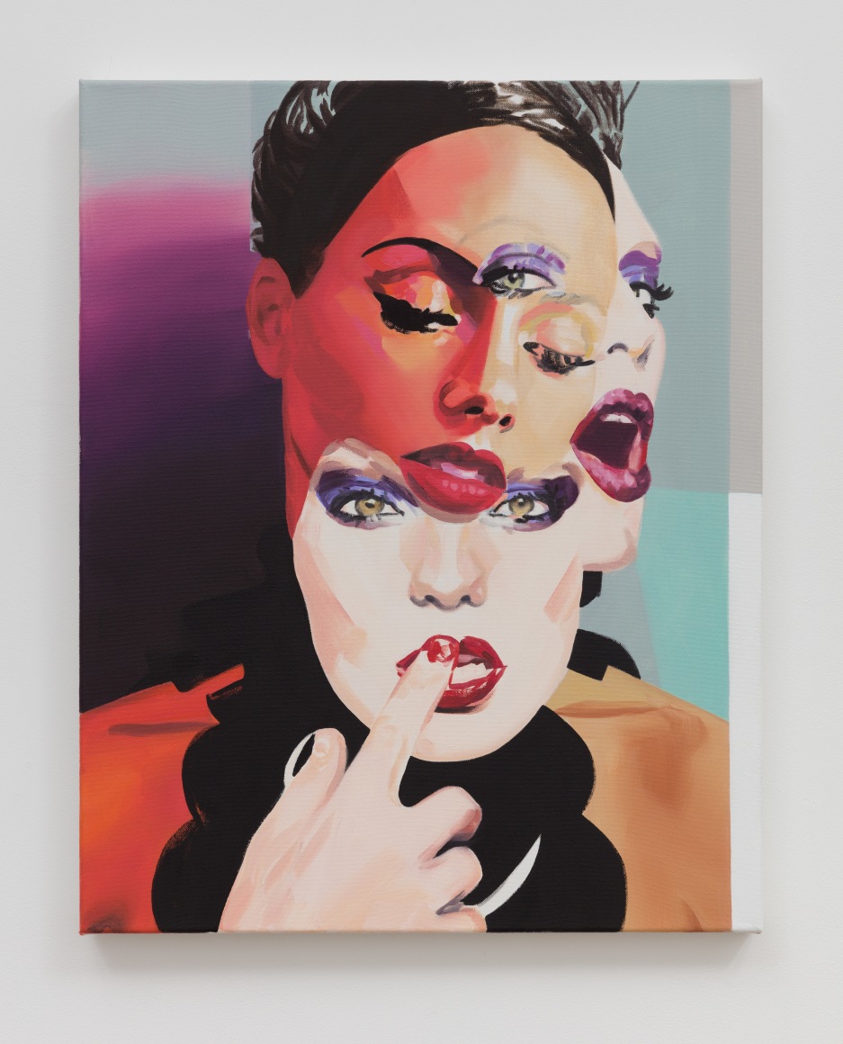 Christiane Lyons, Cindy: Arrangement in Coral and Egyptian Violet