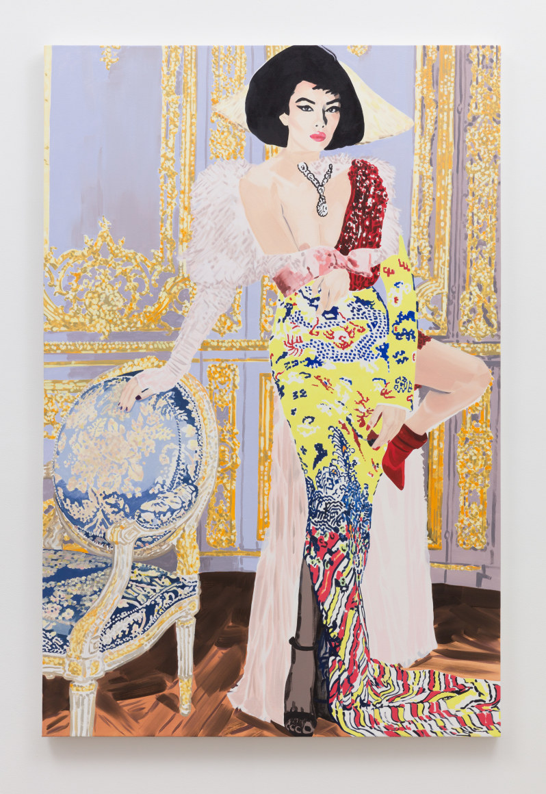 Christiane Lyons, Louise: Arrangement in Radiant Lemon and Bluish Parma