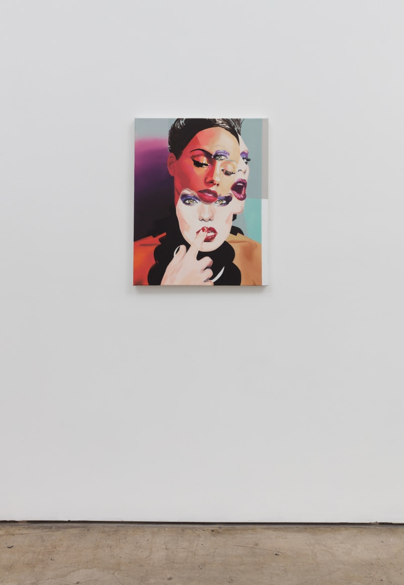 Christiane Lyons, Cindy: Arrangement in Coral and Egyptian Violet