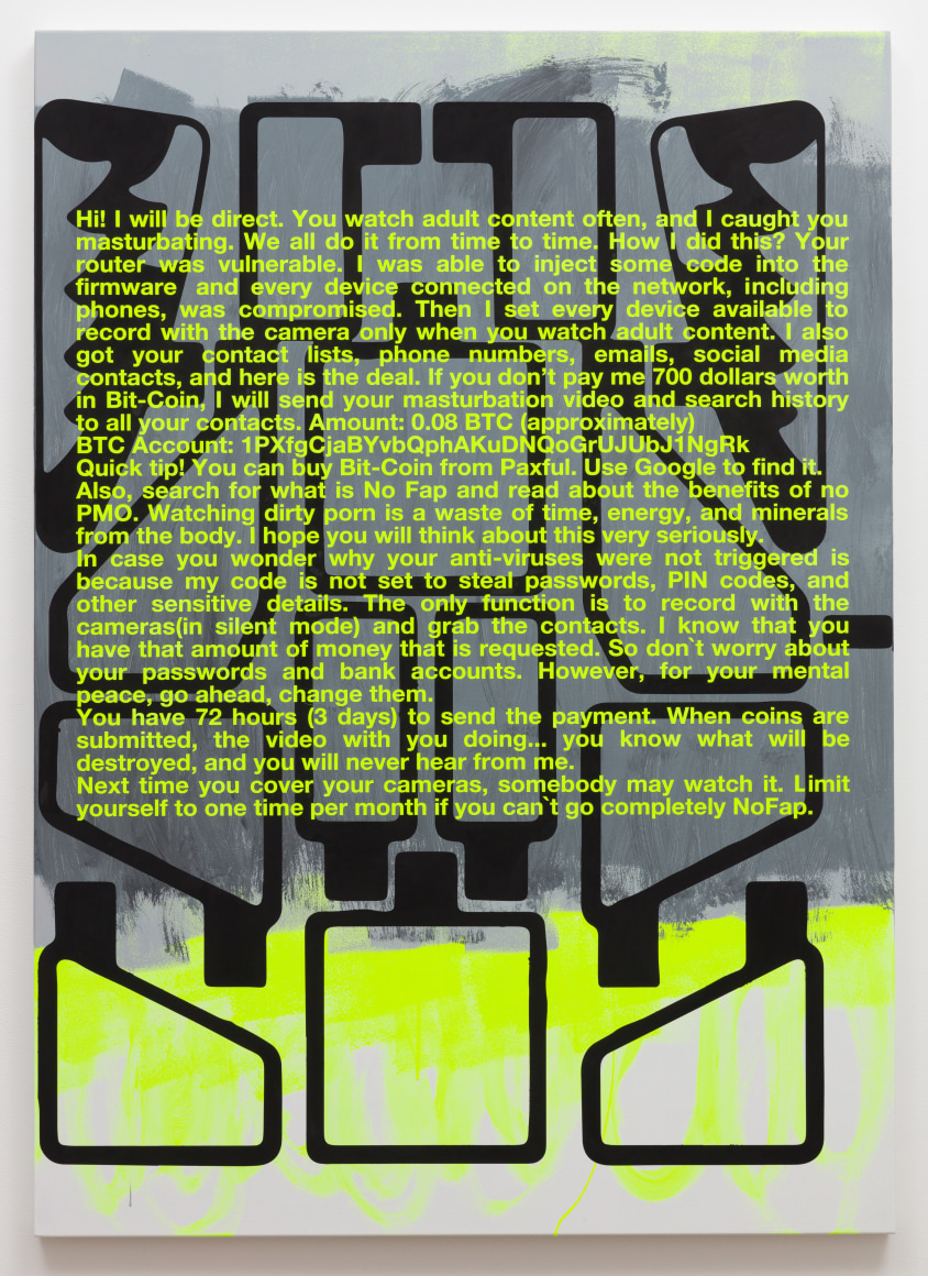 Johannes Wohnseifer, Spam-Painting (Hi! I will be direct...)