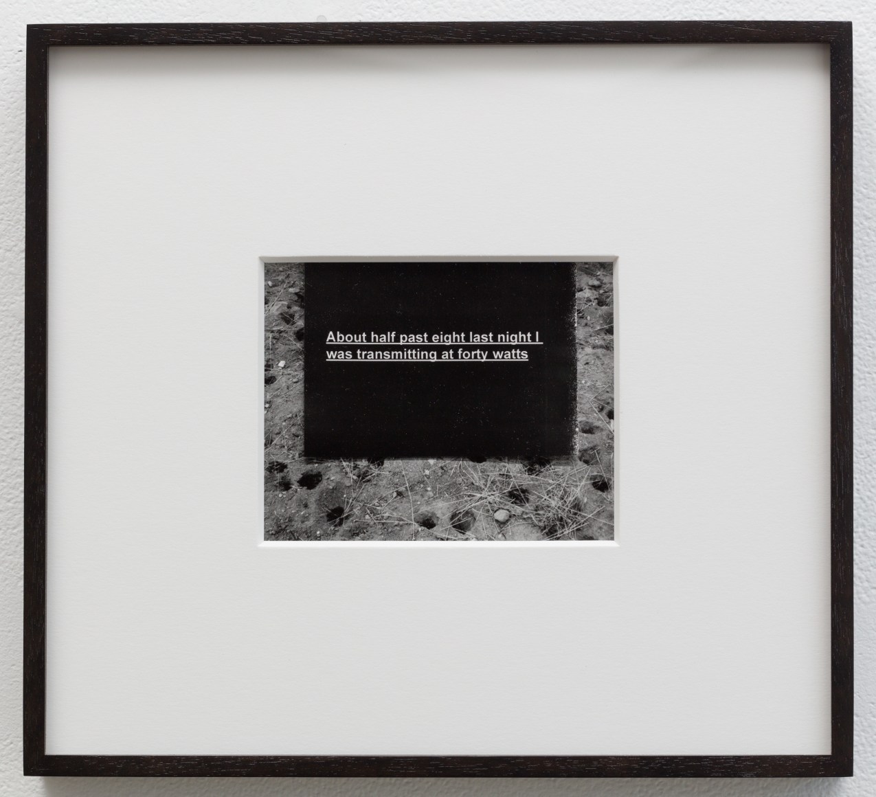 Cody Trepte, About Half Past Eight Last Night I Was Transmitting At Forty Watts